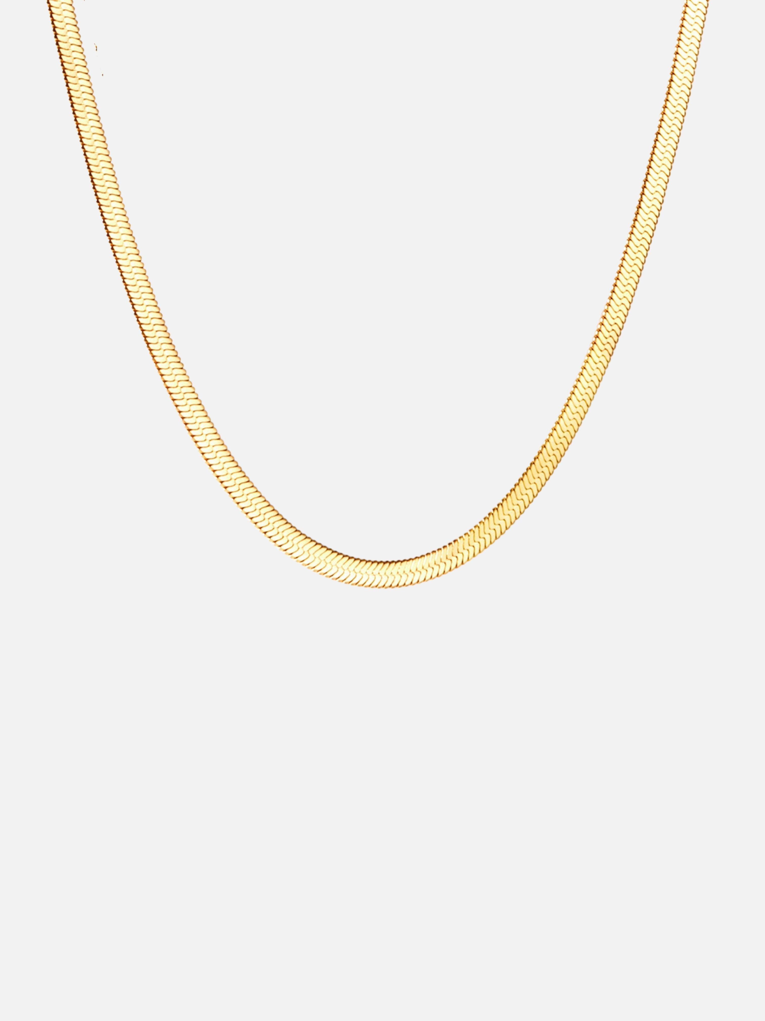 Sardinia Thick Serpent Chain in gold