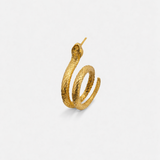 Sardinia Serpent Earring single hoop in gold