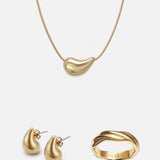 Tenerife 3-Piece Set in gold, all three pieces together