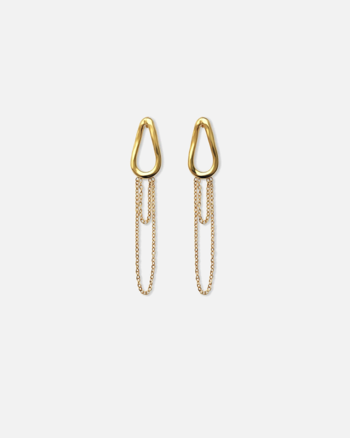 Juleani Cayman Cascade Hoops in gold