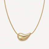 Tenerife Teardrop Necklace in gold