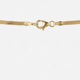 Sardinia Thin Serpent Chain gold lobster clasp detail